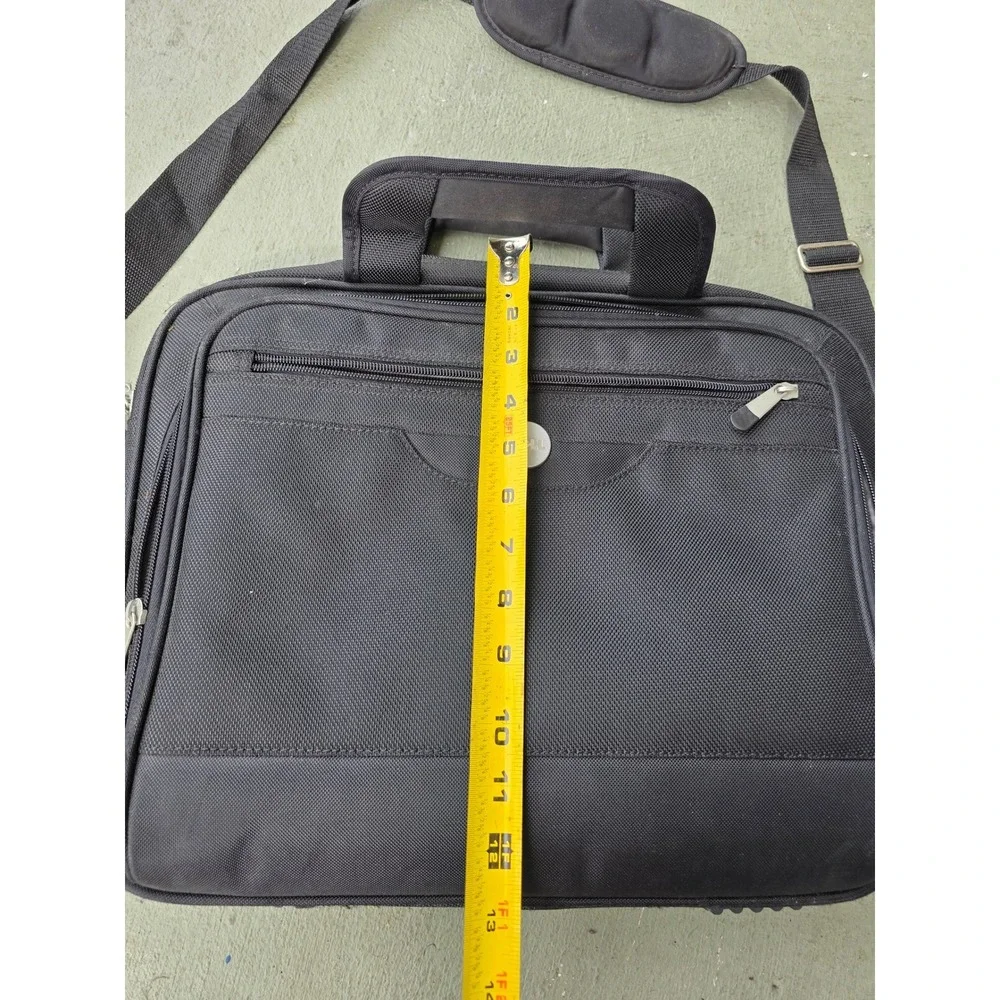 Dell Black Ballistic Nylon Laptop Messenger Bag Briefcase Professional Travel Z2
